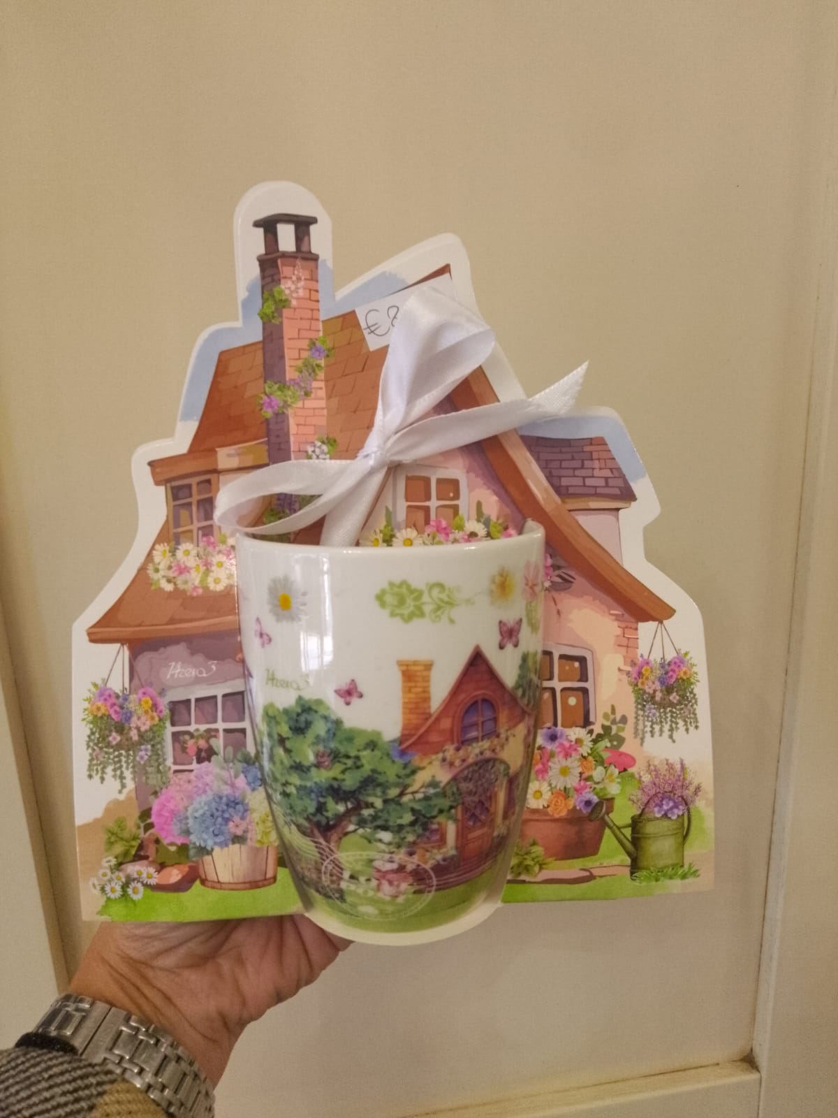 Set 3 Mug in Porcellana Decorazione Floreale - Tazze Regalo