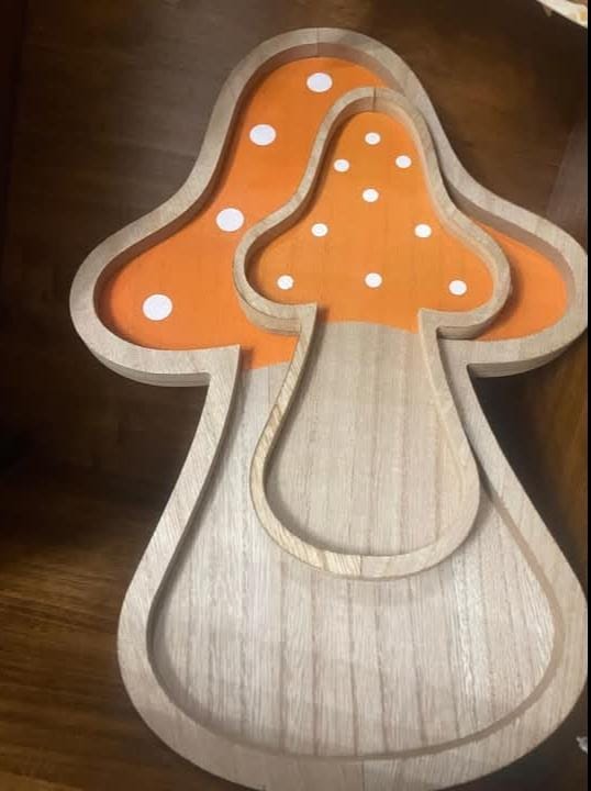 set vassoio funghetto