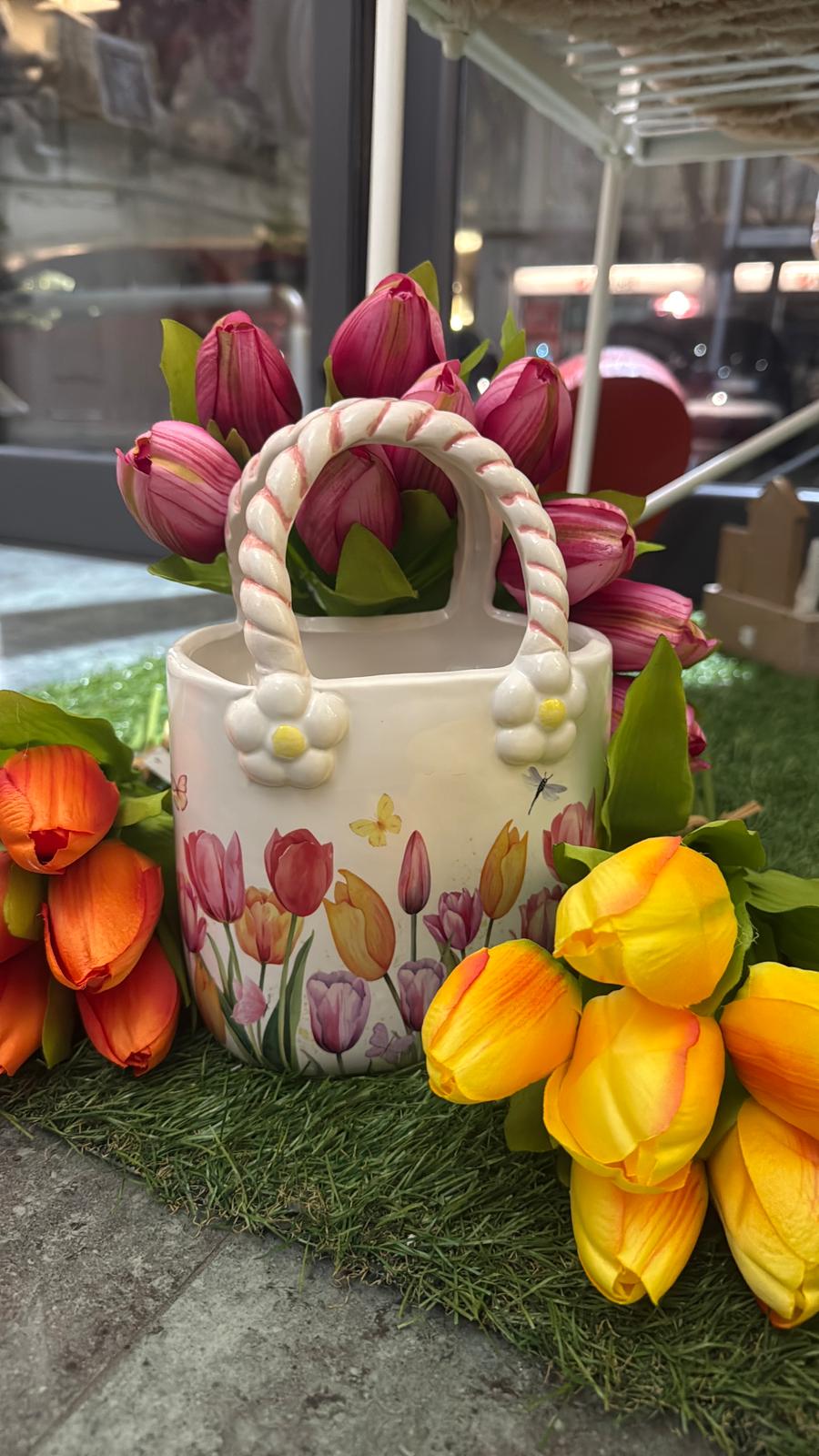 PORTA FIORI BORSETTA