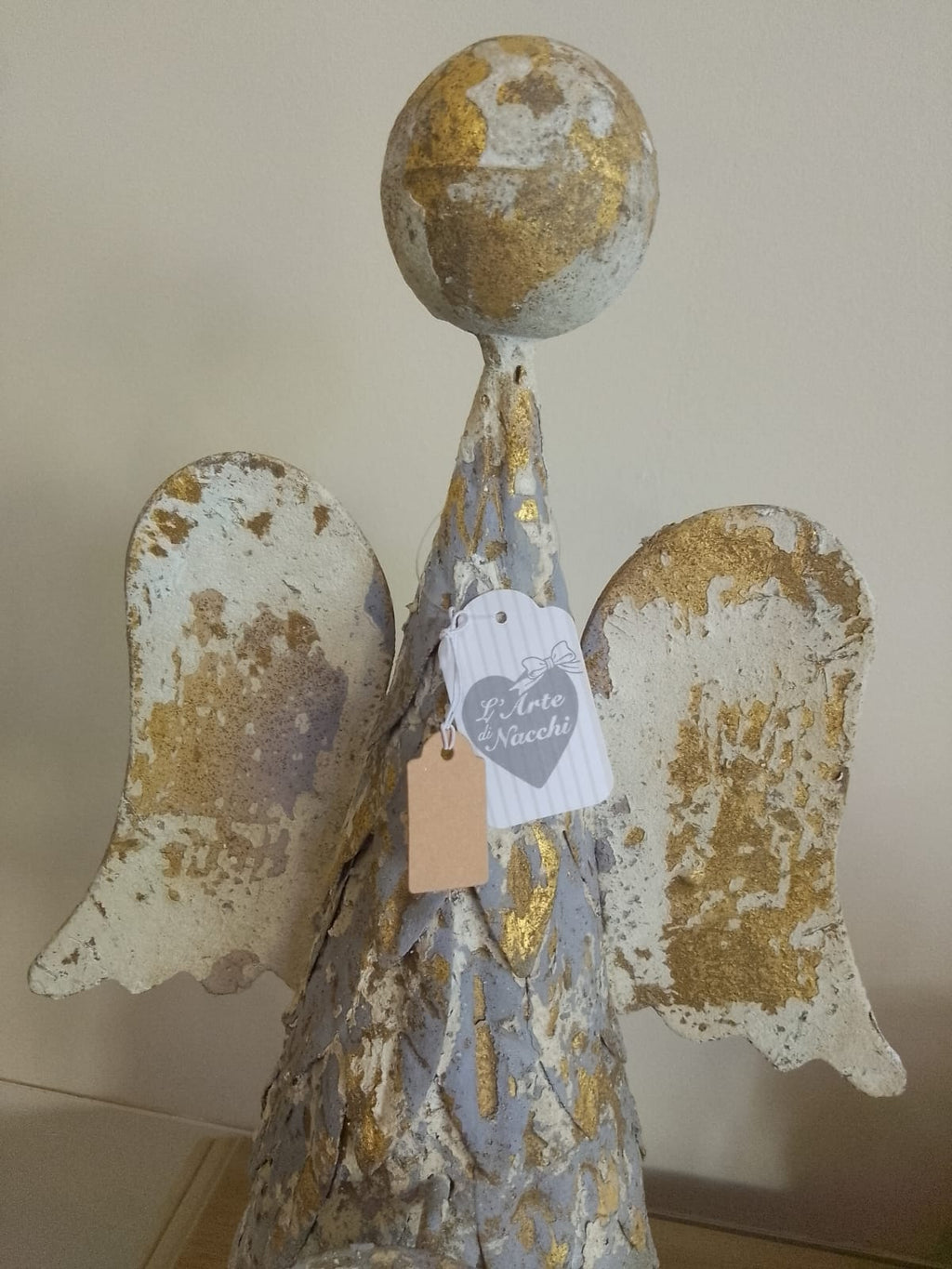 Angelo Decorativo Ferro Finitura Delabré Effetto Invecchiato 46cm