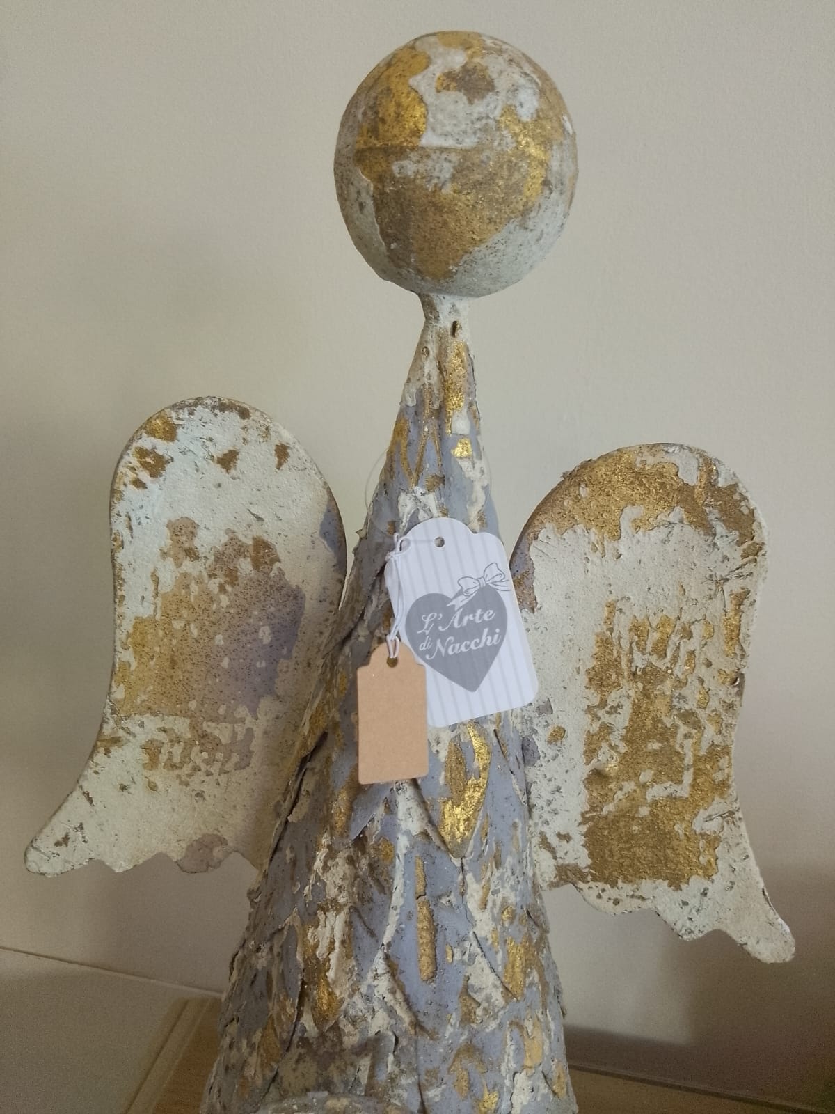 Angelo Decorativo Ferro Finitura Delabré Effetto Invecchiato 46cm